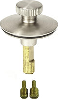 Lift n Turn, (Twist Close) Bath Tub/Bathtub Drain Stopper Includes 3/8" and 5/16" Fittings Brushed Nickel
