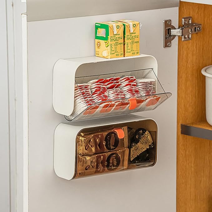 MORNITE Pad Holder for Bathroom,Sanitary Napkins Organizer,Feminine Tampons Storage Day Overnight Cotton Pad Holder, Brown