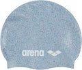 Arena Classic Unisex Recycled Silicone Swim Cap for Women and Men, Intensive Training and Racing Comfortable Long Hair Swimming Hat, Gray/Multi