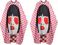 YELEGI Professional Hair Cutting Cape(2Pcs), Salon Barber Cape with Adjustable Snap Closure, Waterproof Hair Dye Color Cape Hair dressing stylist apron (Fashionable Woman)