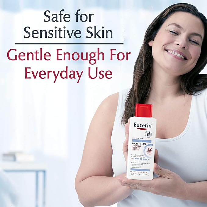 Eucerin Skin Calming Itch Relief Body Lotion, 8.4 FL OZ