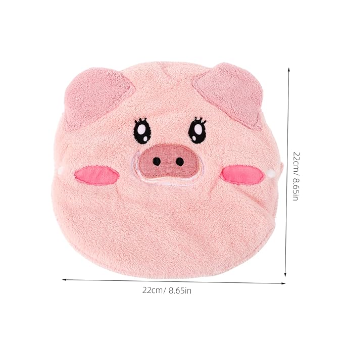 Face Steaming Towel for Skin Care Reusable Cartoon Pig Facial Mask Moisturizing Hot Cold Compress for Home Use Beauty Salons Versatile Face Drying