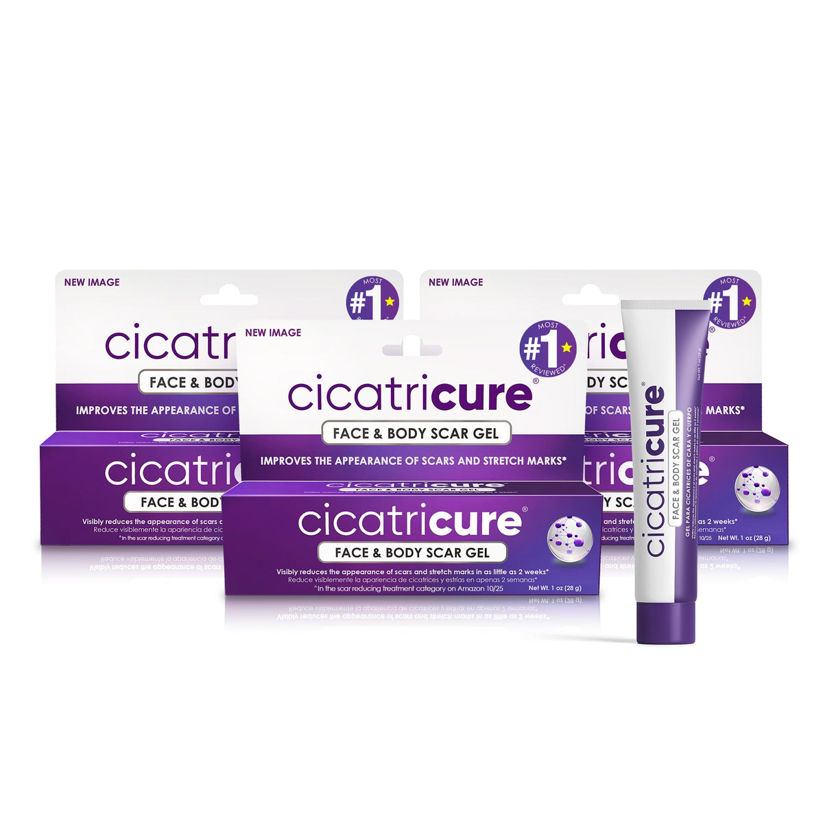 Cicatricure Advanced Scar Gel, Proven Results in 2 Weeks, 1 oz (28 g), 2pk