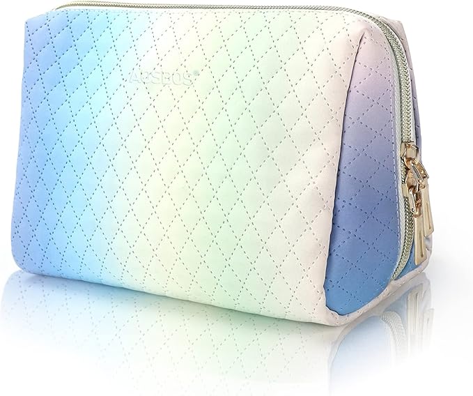 Aosbos Small Makeup Pouch, Travel Cosmetic Bags for Women,Travel Pouch