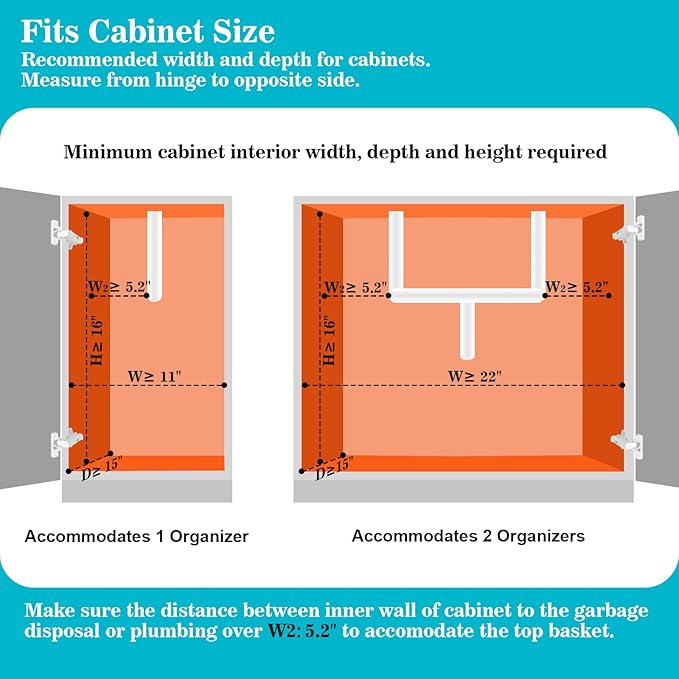 REALINN Under Sink Organizer, Pull Out Cabinet Organizer, 2 Tier Metal Slide Out Shelf with L Shaped Design for Kitchen, Bathroom, Laundry, and Utility Cabinet Storage for Deep Cabinets, Black, 1 Pack