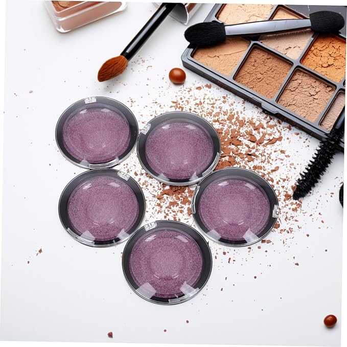 FOMIYES 5pcs Round Faux Lash Box Durable Eyelash Case for Organized Storage of False Eyelashes Portable and Compact Design for Travel and Daily Makeup Use