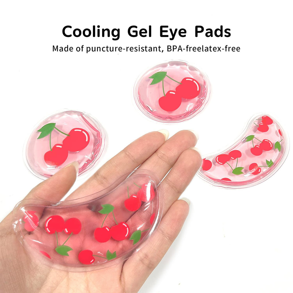 Conbella 4PCS Gel Eye Ice Pack Set Reusable, Cold and Hot Compress for Eyes