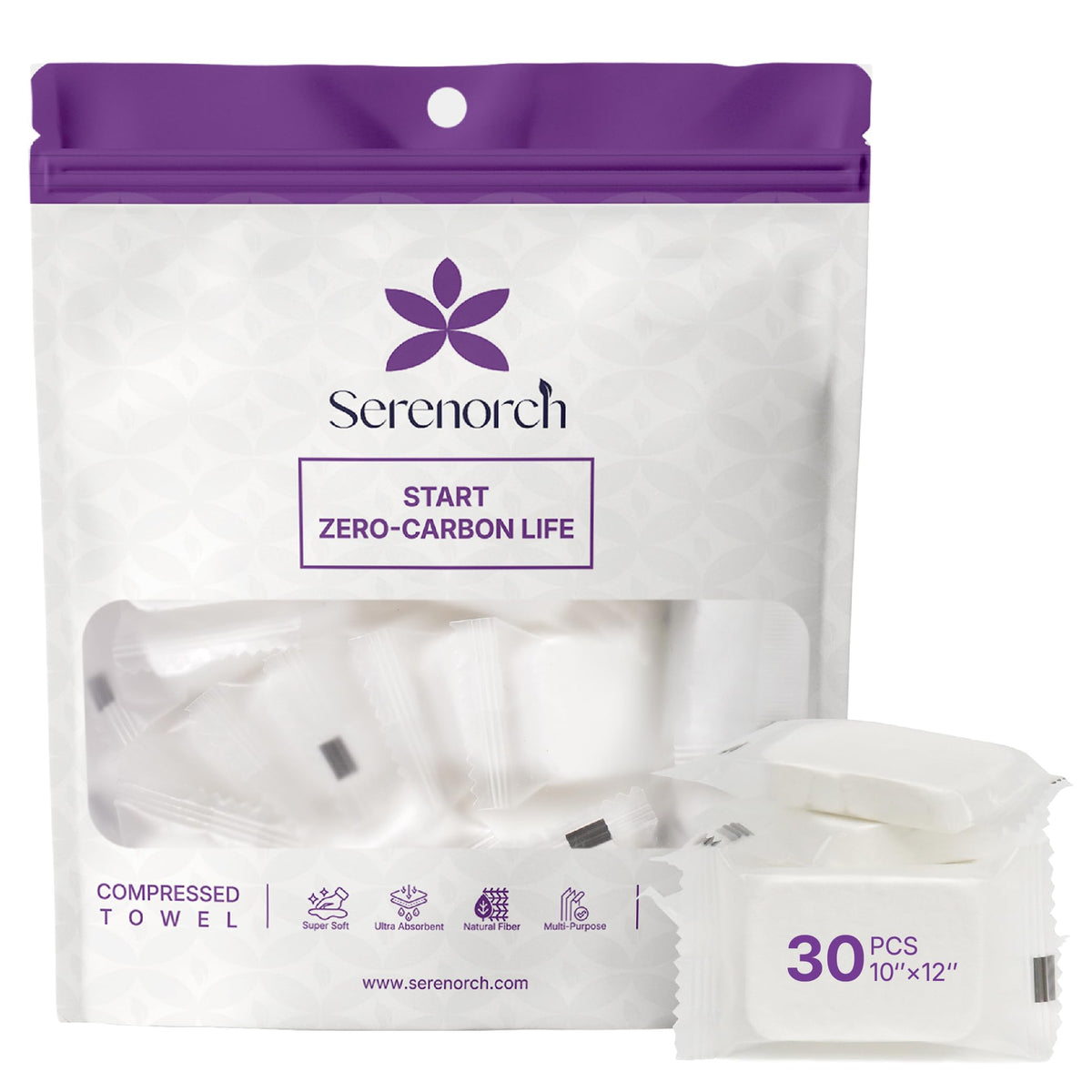 Serenorch Mother's Day Box Disposable Face Towels XL, 50 Count