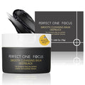 PERFECT ONE FOCUS Smooth Cleansing Balm Deep Black–Makeup Remover Balm with Charcoal & Gold Vitamin C, Helps Clear Pore Clogs,Hydrating Ceramides,Gentle Face Cleanser,Waterproof Mascara Remover–2.64oz