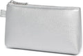 PU Leather Makeup Simple and Convenient Handbag Small Exquisite Storage Bag (PU/Pearl Silver)