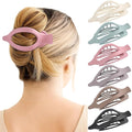 6 Packs Flat Hair Clips, Curved Claw Clips for Women Girls, Alligator Clips for Thick Thin Hair, Strong Hold Duck Billed Clips,4.7 Inch Hair Barrettes for Styling Sectioning