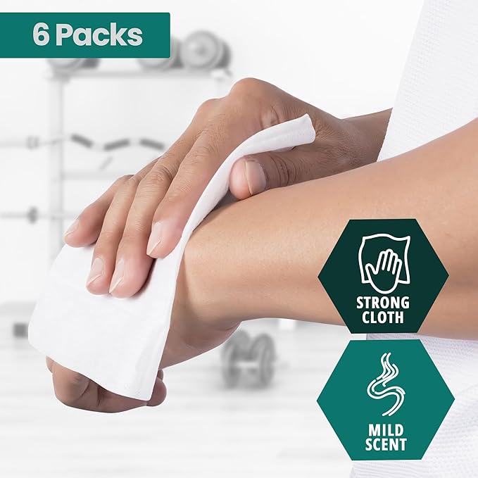 MED PRIDE XL Premoistened Adult Washcloths 8x12 in with Aloe Vera,480 Count