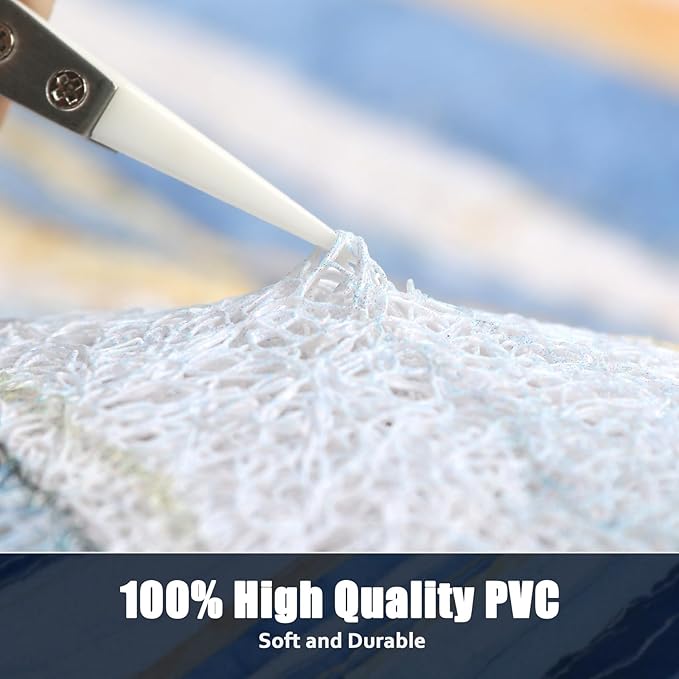 Shower Mat Non Slip: 36x36 Inch Soft and Comfortable Large Shower Mat, PVC Loofah Massage Showe Mats for Inside Shower, Anti Slip Mat for Shower, Tub, Floor, Bathroom, Kitchen, Hotel, Quick Drying