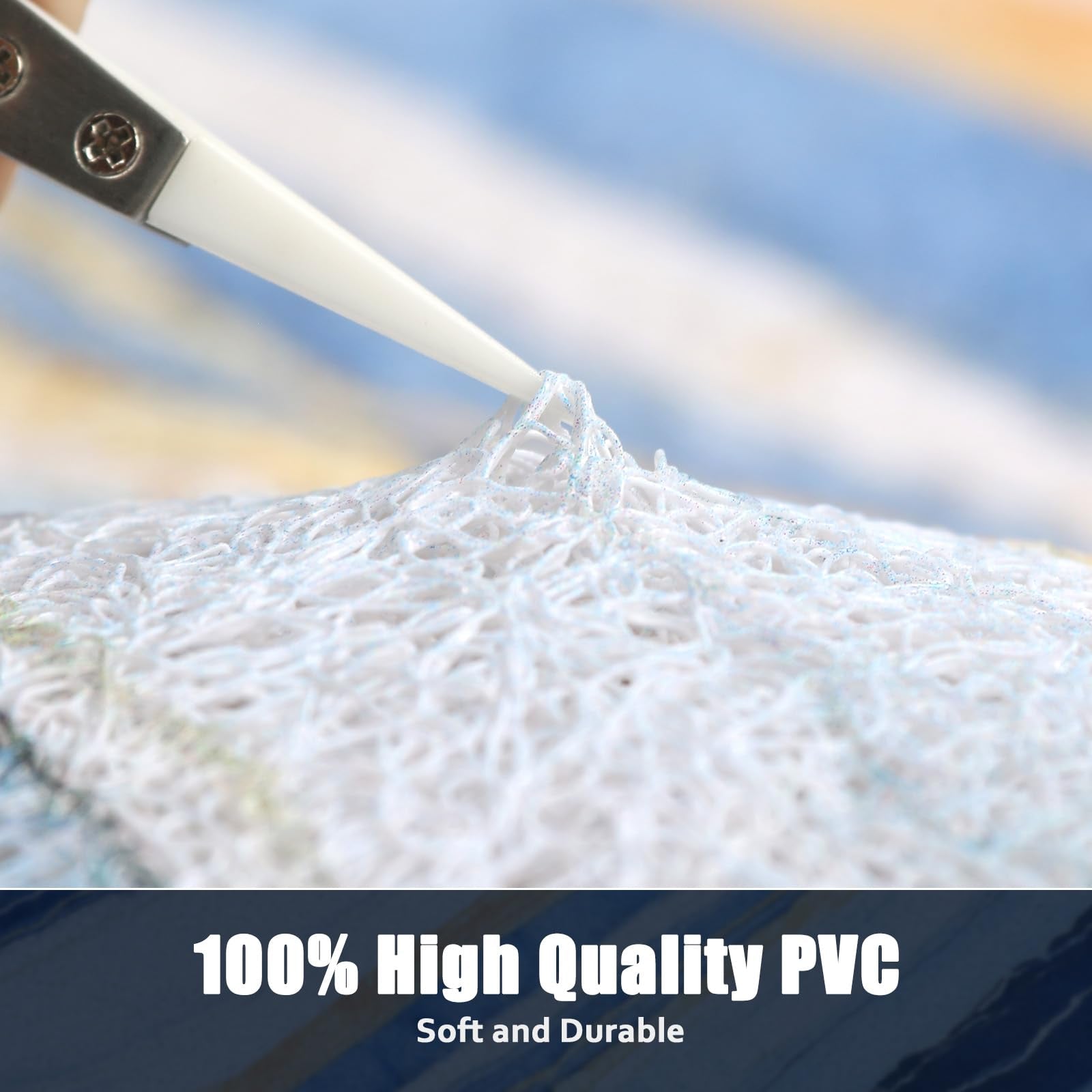 Shower Mat Non Slip: 36x36 Inch Soft and Comfortable Large Shower Mat, PVC Loofah Massage Showe Mats for Inside Shower, Anti Slip Mat for Shower, Tub, Floor, Bathroom, Kitchen, Hotel, Quick Drying