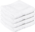 Towel and Linen Mart 100% Cotton- Wash Cloth Set -Pack of 4,Quick Dry,Luxurious,Absorbent,Soft Feel Spa & Hotel Perfect for Daily Use (12X12 White)
