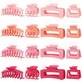 Hair Claws 16 Pcs Hair Clips for Women Thin Thick Curly Hair Large and Small Matte Banana Clips Strong Hold Nonslip