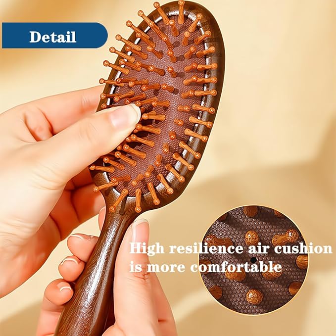 BEENIFIC Scalp Massager Hair Growth Brush,Head Massager Scalp Stress Relax Dandruff Comb,Wooden Scalp Exfoliator Head Scratcher,Unisex (Sandalwood)