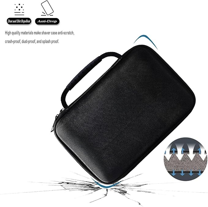 Hard Barber Case, Hair Cutting Clippers Compatible with Ufree for FADEKING for Romanda for Novah for KIKIDO for Wahl Professional Beard Trimmer Grooming Storage Organizer Bag Guard for Travel Razor