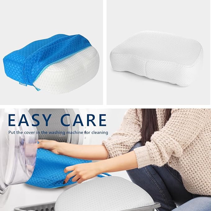 Hot Tub Booster Seat, Weighted SPA Booster Seat Cushion for Adults, 3D Air Mesh Inflatable Hot Tub Seat Accssories with Non-Slip Micro Dot Bottom,Indoor or Outdoor Hot Tub Pillow
