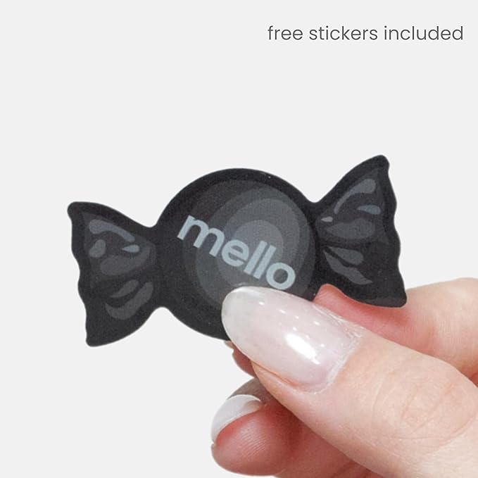Mello Medium Hair Clip - Flexible Comfort Hair Claw for Women, Strong Hold for Thick & Thin Hair Styling, Durable Material, Matte Non-Slip Finish, Made in Korea, Patent Pending (Black, Medium)