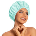 Edoneery Reusable Shower Caps for Women, Waterproof Long Hair Bonnet