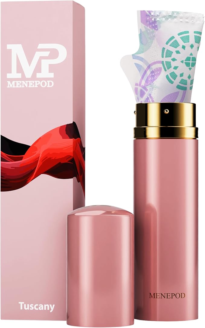 Menepod Luxury Tampon Holder For Purse,Cigarette Case,Pad and Bag Storage,Feminine Care,Discreet Travel Essentials Organizer Accessory Ideal for Women, Ladies, and Girls (Gilded Rose)