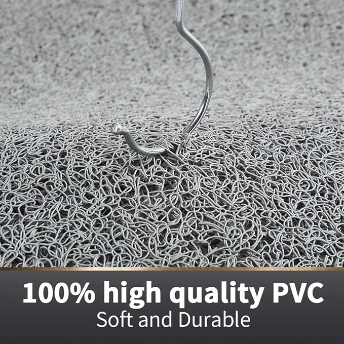 Asvin Soft Textured Bath, Shower, Tub Mat, 47x16 Inch, Phthalate Free, Non Slip Comfort Bathtub Mats with Drain, PVC Loofah Bathroom Mats for Wet Areas, Quick Drying