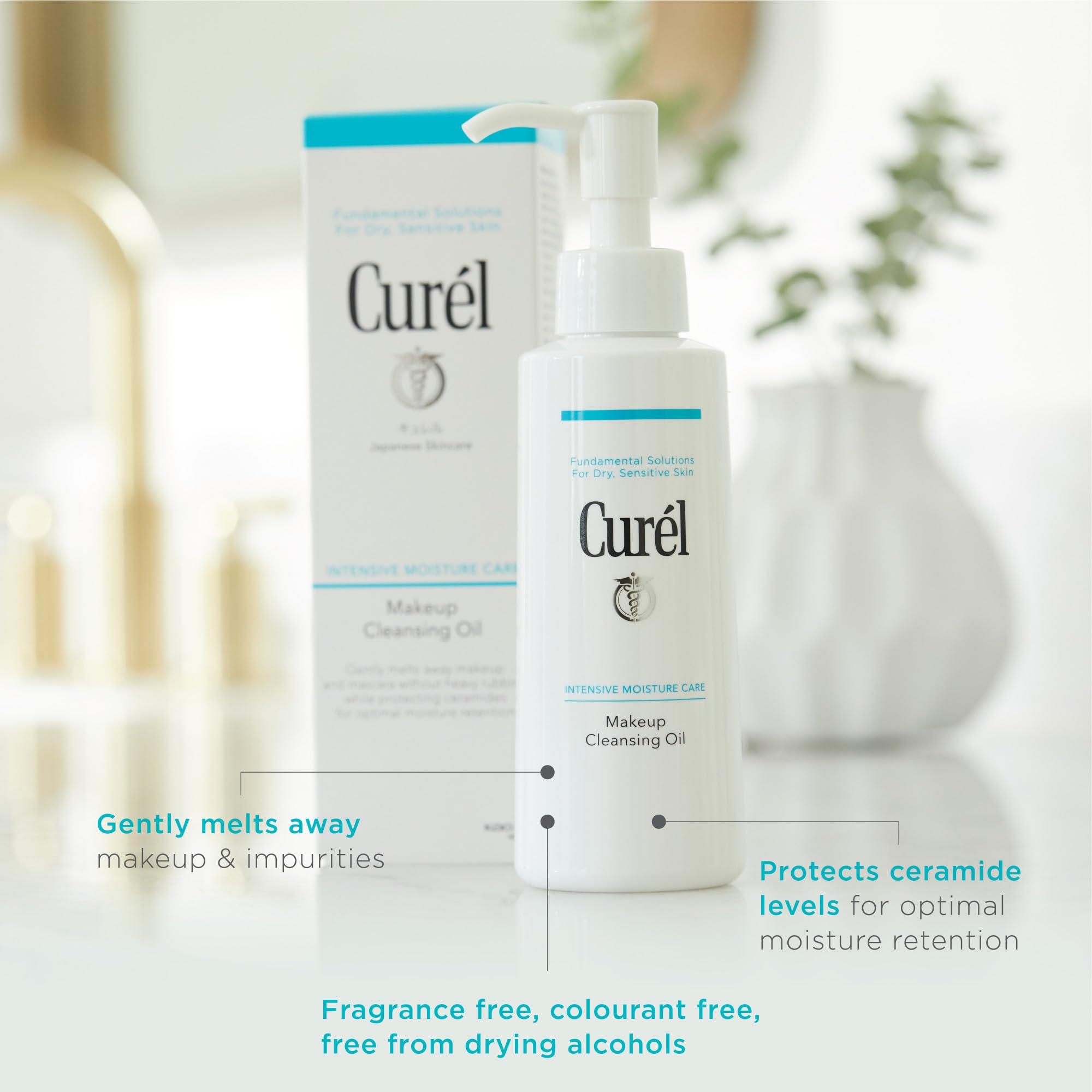 Curel Japanese Skin Care Makeup Cleansing Oil For Face, 5 fl oz