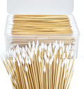 600PCS 6'' Lint Free Pointed Long Cotton Swabs - Pure Cotton Tips Gun Cleaning Swabs with Durable Stem, Also fit Makeup, Pet Care, Electronic, Household, Boxed