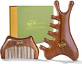 Aurift Mother’s Day Gift for Mom, Relaxation Gifts Set, Wooden Gua Sha Tool Set – Face & Scalp Manual Guasha Massager for Tension Relief, Portable Mini Wooden Massage Comb, Self Care Gift-Ready Box