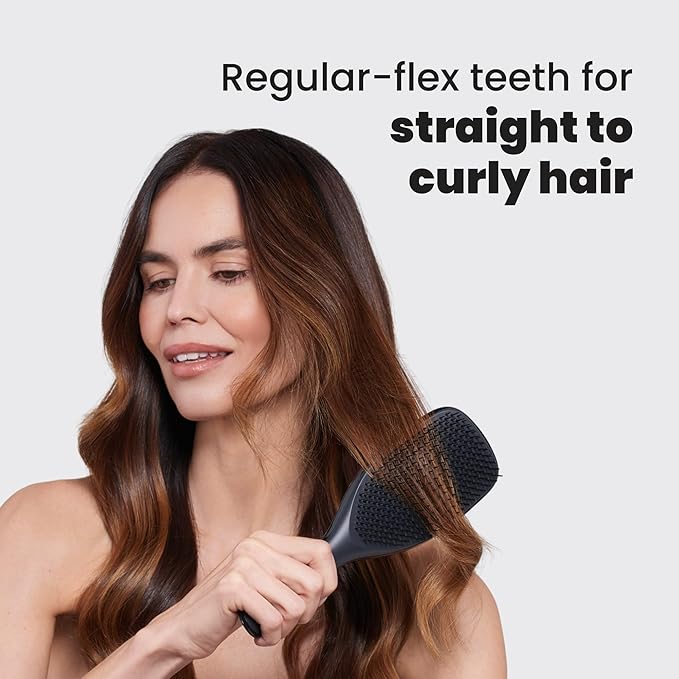 Tangle Teezer Large Ultimate Detangler Brush, Straight to Wavy Hair, Black