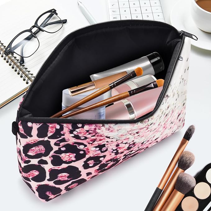 Small Makeup Bag for Travel, Mini Makeup Pouch, Cute Cosmetic Bag for Women, Toiletry Bags, Make Up Brush Skincare Organizer, Pouches for Travel Accessories
