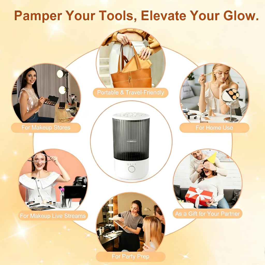 Luslife Electric Makeup Brush Cleaner, USB Makeup Brush Cleaning Machine