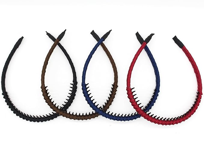 JOBAND Women's hair accessories non slip headband for women hair bands for women's hair Suitable Daily Use,Spa,Parties and Yoga(pack of 4)