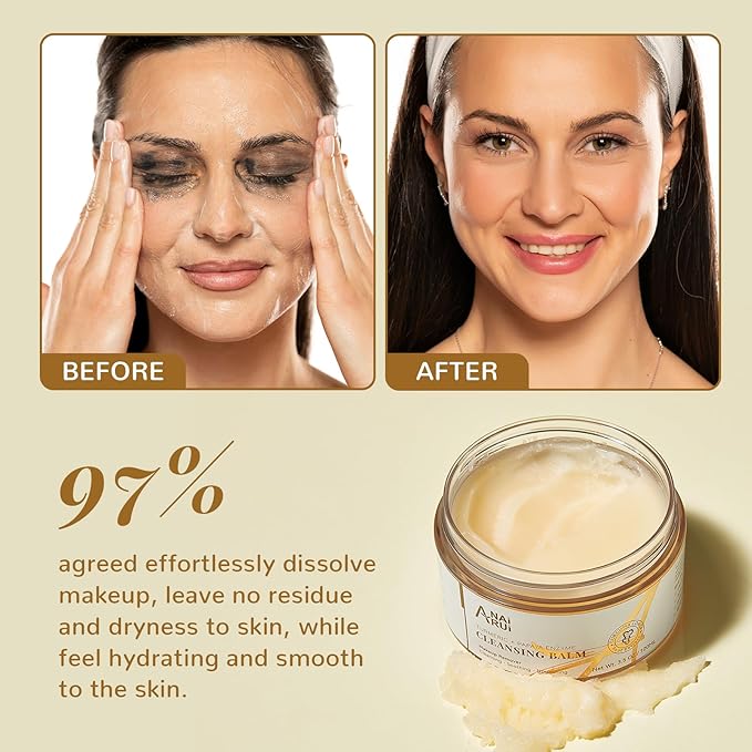ANAI RUI Turmeric Makeup Remover Cleansing Balm, 3.5OZ