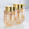 Enra Glass Foaming Soap Dispenser, Foam Soap Dispenser Gold Pump