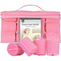 24 Pieces Foam Sponge Hair Rollers - Soft Sleeping Hair Curlers for Hair Styling (2inch, Pink)