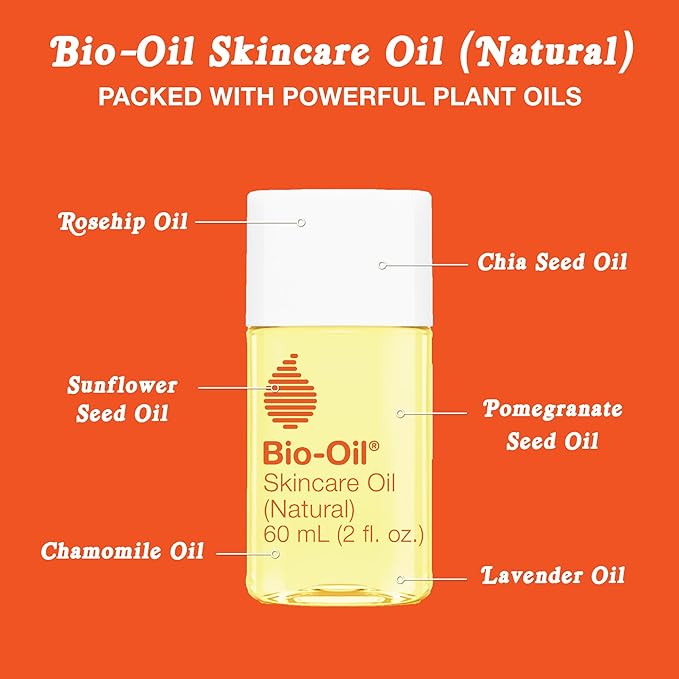 Bio-Oil Fragrance-Free Body Oil Serum for Scars & Stretch Marks, 2 fl oz