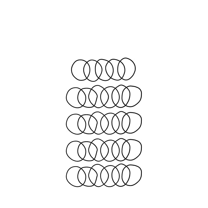 Goody Ouchless Hair Elastics – No Pull, No Breakage, Tangle-Free Hold for Fine Hair – 50 Count, Black, Long-Lasting Ponytail Holders for Women