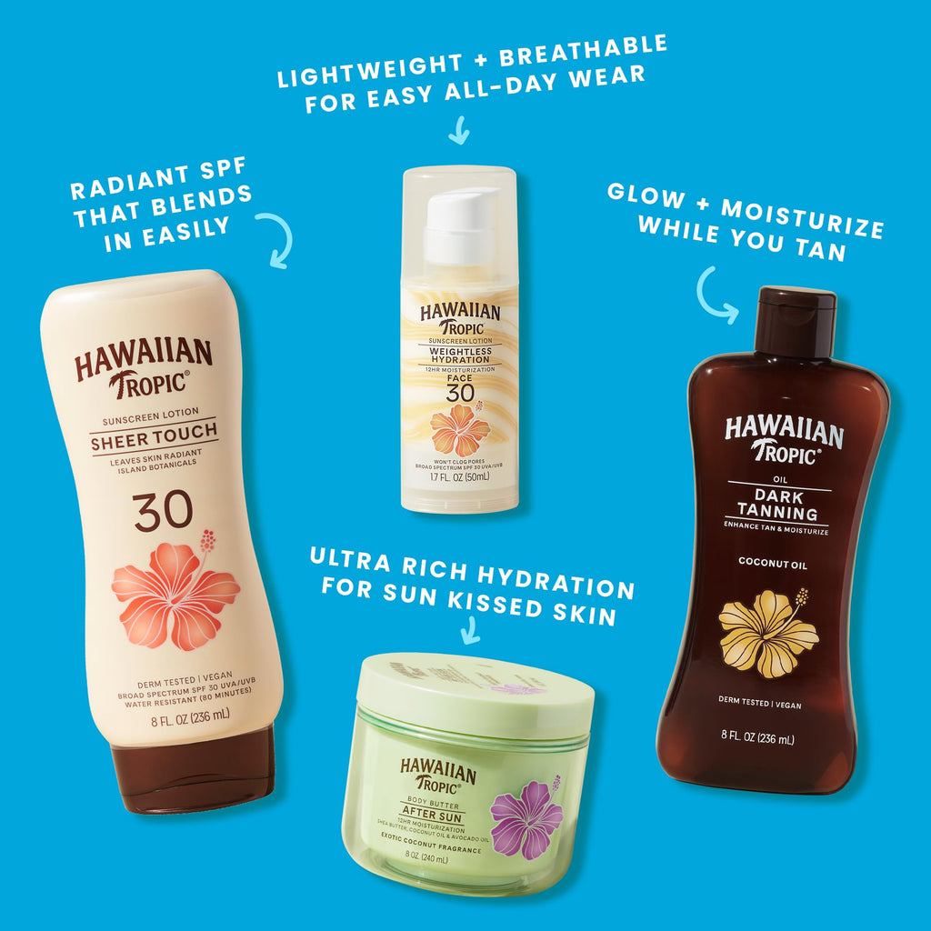 Hawaiian Tropic Weightless Hydration Water Mist for Body SPF 30, 5.2 Fl Oz