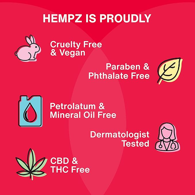HEMPZ Pomegranate Body Lotion - Bright Citrus - Daily Moisturizing Cream - 17oz