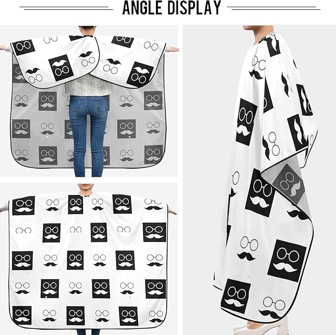 Stylish Barber Cape - Unisex Hair Cutting Apron for Men & Women
