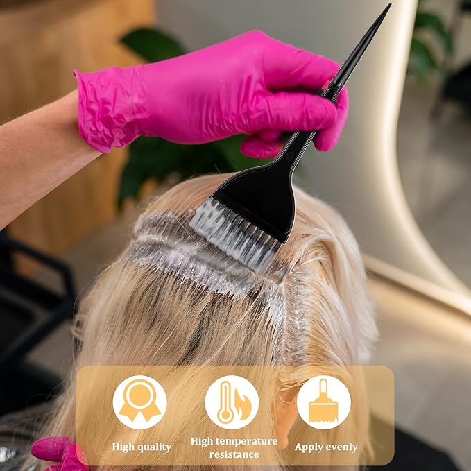 10 Pcs Hair Dye Brush Applicator Kit Hair Color Brushes for Women Men Hairs Coloring Brushes Set Hairs Applicator Brush Combs HairDye Applicators Dyeing HairDying Tools Kits for Salon Use Home DIY