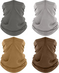 ROXUN Neck Gaiter, 4 Pack Summer Cooling Breathable Face Mask for Outdoors