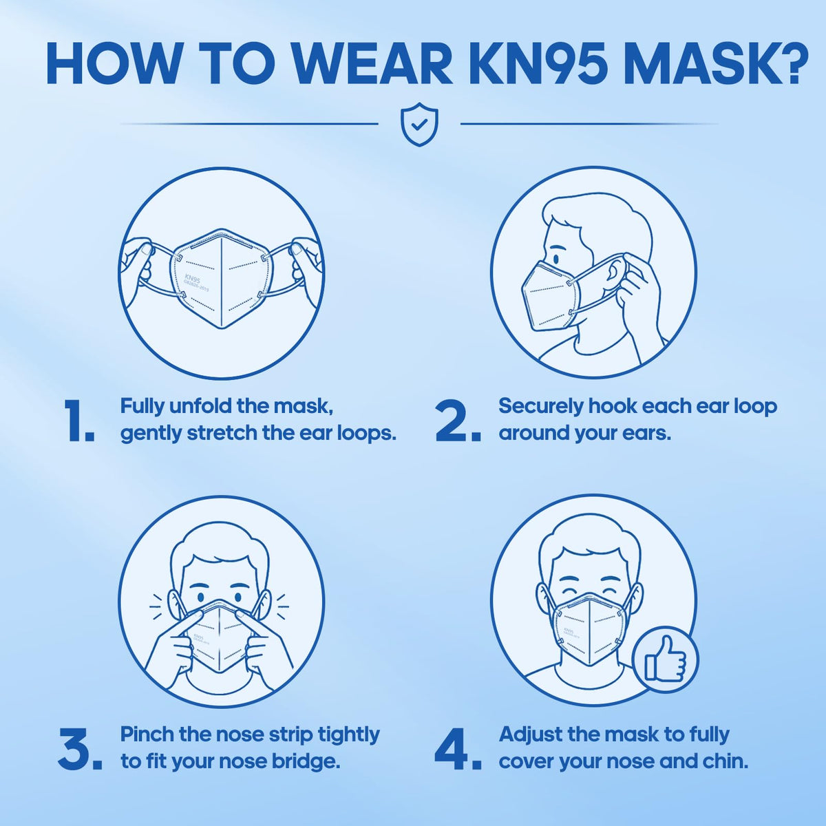 ChiSip KN95 Face Masks for Adults, 5-Ply Disposable Masks, Black 60 Packs