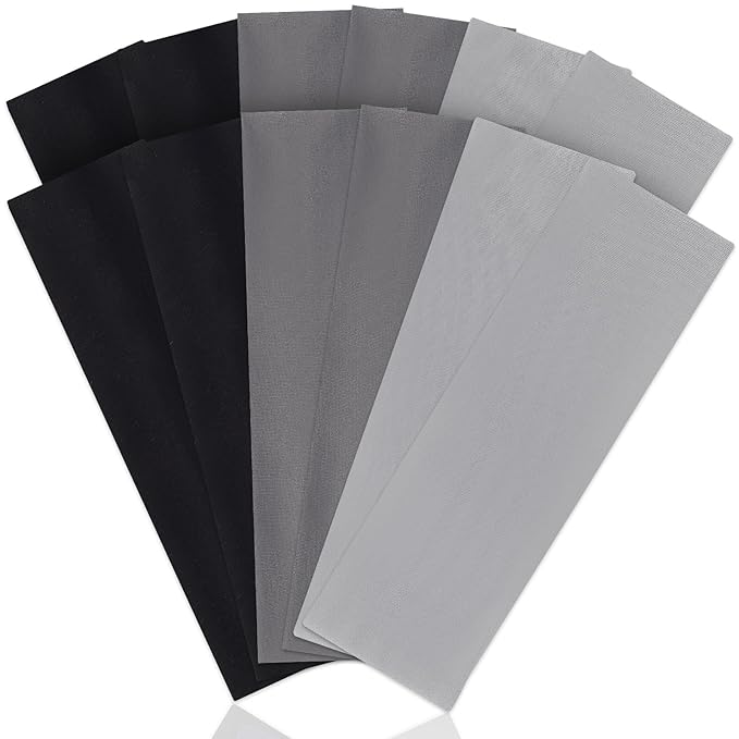 12 Pack Sports Headbands for Women, Non-Slip Elastic Soft Hair Bands, Fashion Hair Warp for Workout, Yoga, Running, Fitness (3 Neutral Colors)