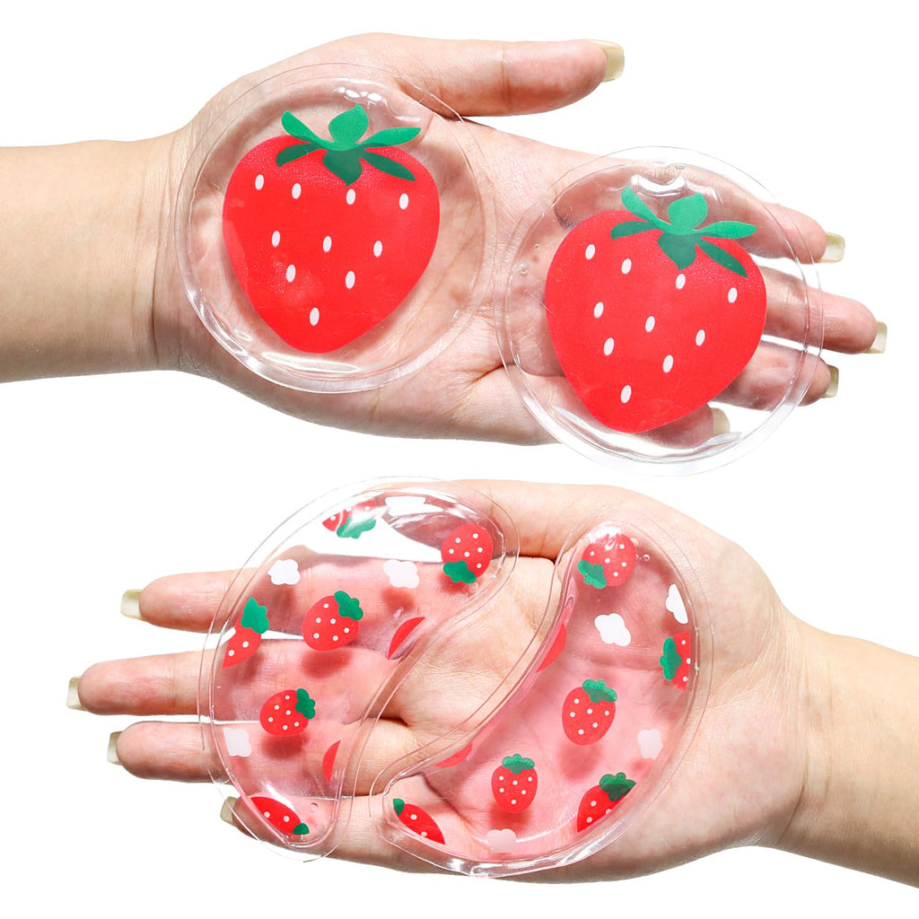 Conbella 4PCS Gel Eye Ice Pack Set Reusable, Cold and Hot Compress for Eyes