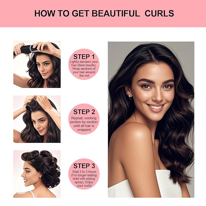 Togayu Heatless Curls Overnight Hair Care Set - Jumbo Velvet Hair Curlers