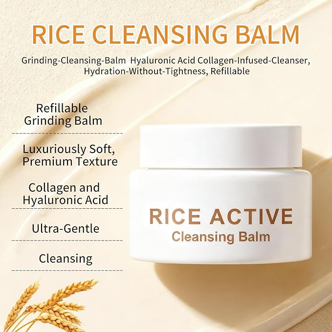 GUOYAOLIFU Makeup Melting Cleansing Balm for Face,Deep Cleansing Facial Balm for Women,Hydrating Makeup Remover Cream,Oil Control,Deep Cleanser,All Skin Types (3.3oz)