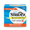 Stridex XL Face Body Pads, Exfoliating Salicylic Acid Acne Treatment, 90 Ct